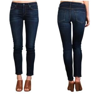 Citizens of Humanity Arielle Jeans Size 24 Petite Mid Rise Slim Skinny Dark Wash